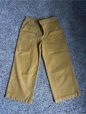 Universal Thread Wide-Leg Chinos in Mustard Yellow